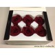 ROSE STABILISEE (MEDIUM OPEN) +/-4.5CM BORDEAUX 6PCS