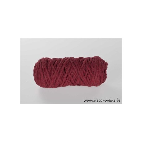 CORDE DE LAINE MIRABELL +/-2M BORDEAUX