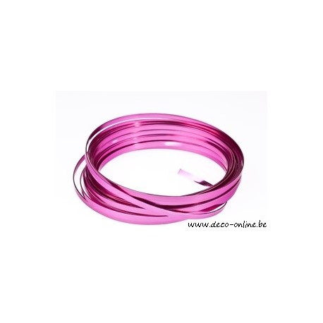 ALUMINIUMDRAAD FLAT 5MMX10MX1MM STRONG PINK