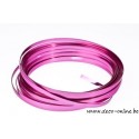 ALUMINIUMDRAAD FLAT 5MMX10MX1MM STRONG PINK