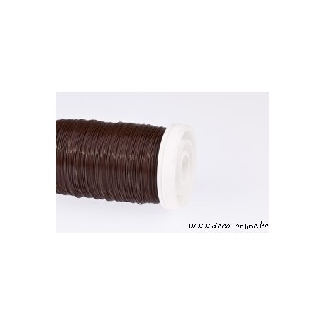 FIL DE FER  LAQUE MARRON MYRTE 100GR