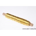 FIL DE FER  OR 0.50MM 50M 100GR SUR BATONNET EN BOIS 1PC