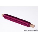 FIL DE FER  PINK 0.50MM 50M 100GR SUR BATONNET EN BOIS 1PC