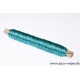 FIL DE FER  TURQUOISE SUR BATONNET EN BOIS 1PC