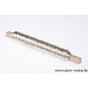 FIL DE FER  ARGENT 0.50MM 50M 100GR SUR BATONNET EN BOIS 1PC