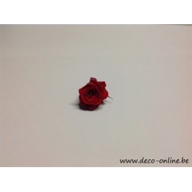 ROSE STABILISEE (LARGE OPEN) +/-6.5CM ROUGE 1PC