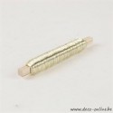 FIL DE FER  CHAMPAGNE 0.50MM 50M 100GR SUR BATONNET EN BOIS 1PC