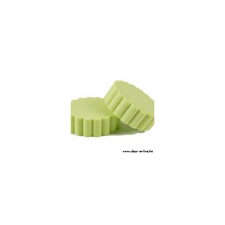 OASIS RAINBOW FOAM FLUTED CAKE LIME GREEN 15CM 2ST