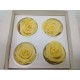 ROSE STABILISEE (LARGE OPEN) +/-6.5CM NACRE 4PCS