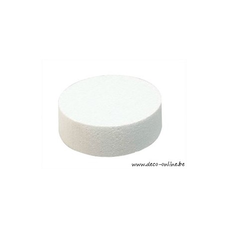 STYROPOR (POLYSTYRENE) TARTE (CAKE DUMMY) RONDE 20X7CM