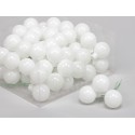 BOULE DE NOEL 30MM ARCTIC WHITE SHINY 72PCS