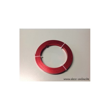 ALUMINIUMDRAAD FLAT 10MMX5MX1MM ROOD