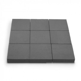 BLACK FLORAL FOAM TILE 60X60CM 1PC