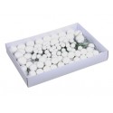 BOULE DE NOEL 20/30/40MM WHITE GLITTER 100PCS