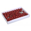 BOULE DE NOEL 20/30/40MM RED GLITTER 100PCS