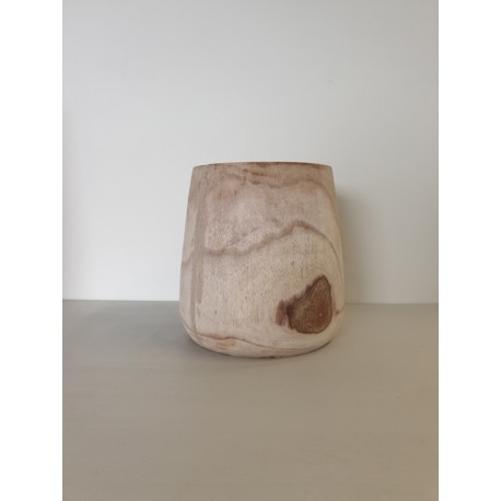 POT PAULOWNIA ROND D33.5 H30CM NATUREL