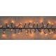 LED VERLICHTING (BINNEN & BUITEN) CLUSTER 960L/12.5M CLASSIC WHITE 10M  AANLOOPSNOER IP44 24V/3VA TRAFO ZWART SNOER