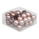 BOULE DE NOEL 40MM SMOKEY ROSE 36PCS