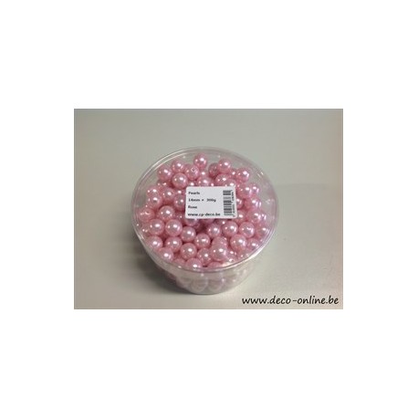 PERLES 14MM ROSE +/-210ST