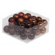 BOULE DE NOEL 40MM DARK BROWN 36PCS