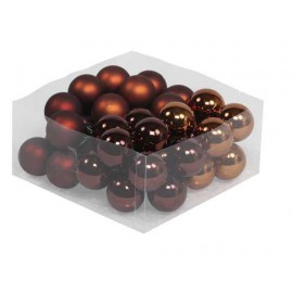 BOULE DE NOEL 40MM DARK BROWN 36PCS