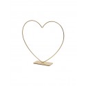 FRAME COEUR SUR SOCLE 39CM OR