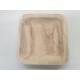 PLATE SQUARE 30X30X5CM PAULOWNIA NATURAL