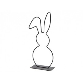 FRAME BUNNY SUR SOCLE 29CM NOIR