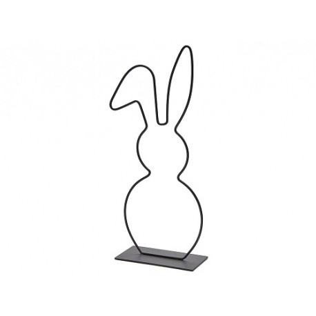 FRAME BUNNY SUR SOCLE 50CM NOIR