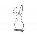 FRAME BUNNY SUR SOCLE 50CM NOIR