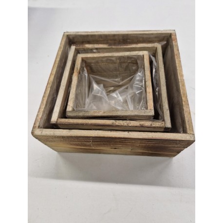 COUPE EN BOIS RONDE 20X3CM GRIS