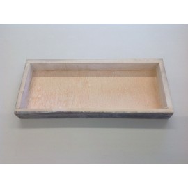 COUPE EN BOIS 26X11CM WHITE WASH 864/165