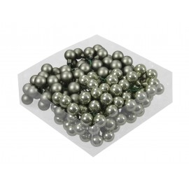 BOULE DE NOEL 20MM GRANITE GREEN 144PCS