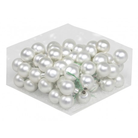 KERSTBOLLEN 30MM SILVER MAT 18ST