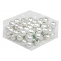 BOULE DE NOEL 30MM SILVER MAT 18PCS