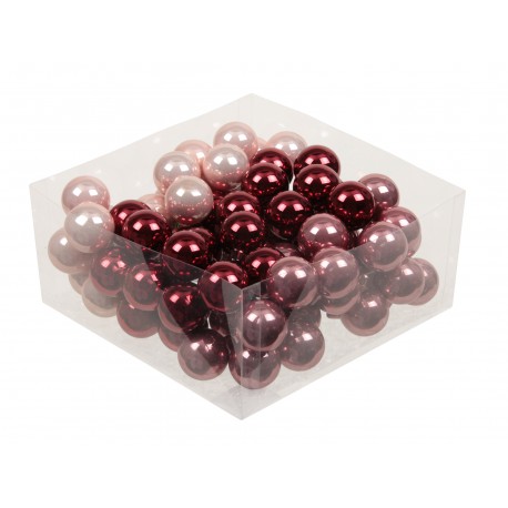 BOULE DE NOEL 30MM WILD BLOSSOM 72PCS