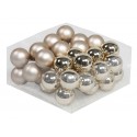 BOULE DE NOEL 40MM AUTUMN BLONDE 36PCS