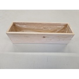 COUPE EN BOIS 29X8.5X7.5CM WHITE WASH