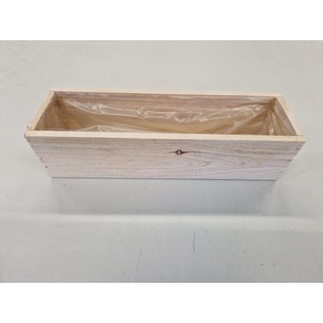 COUPE EN BOIS 29X8.5X7.5CM WHITE WASH