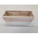 HOUTEN BAKJE 24X8X7CM WHITE WASH