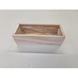 COUPE EN BOIS 19X8X6CM WHITE WASH