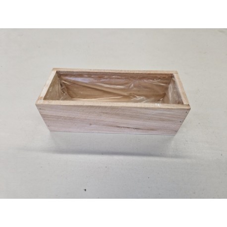 COUPE EN BOIS 19X8X6CM WHITE WASH