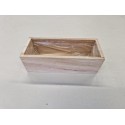 COUPE EN BOIS 19X8X6CM WHITE WASH