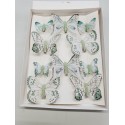 PAPILLONS 6PCS 8CM + 4PCS 5CM AVEC CLIP MENTHE