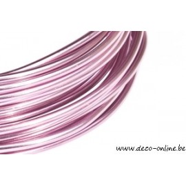 ALUMINIUMDRAAD 2.0MM ROSE PASTEL 100GR +/-12M