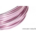 FIL ALUMINIUM 2.0MM ROSE PASTEL 100GR +/-12M