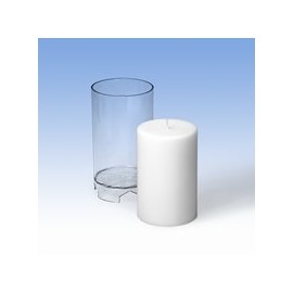 CANDLE MALL CYLINDER 72X117MM