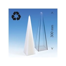 MOULE A BOUGIE PYRAMIDE 75X75X300MM