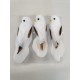 VOGELS WIT +/-10CM MET CLIP 3ST