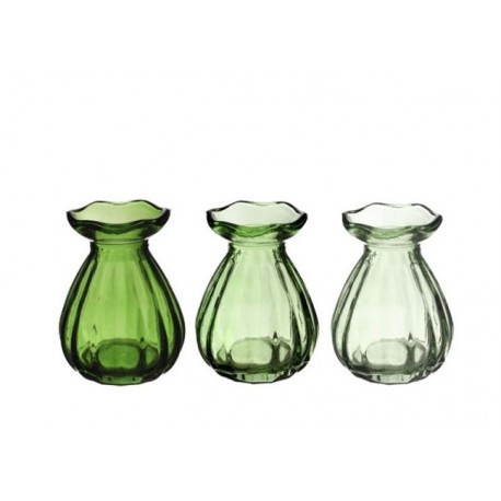 GLAS VAASJE D7 H9 GROEN 12ST